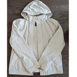 Abercrombie Mens Small Cream Zip-Up Jacket